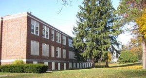 Dalton High School building boarded up